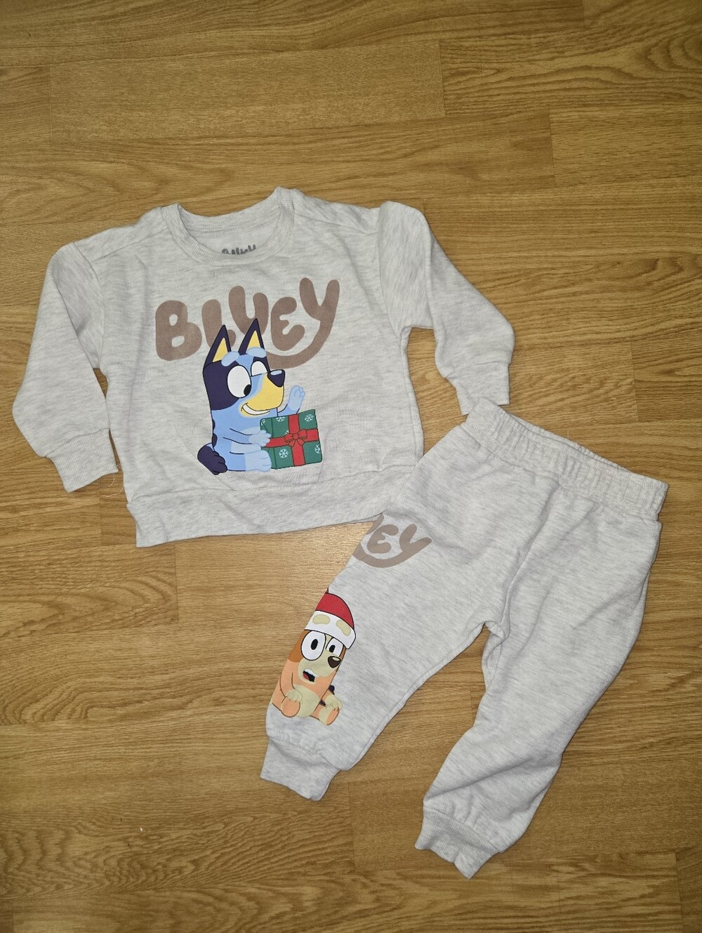 Bluey Baby Christmas Sweatshirt & Pants Unisex 18 Months
